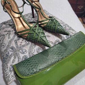 Sergio Zelcer stilettos  and handbag